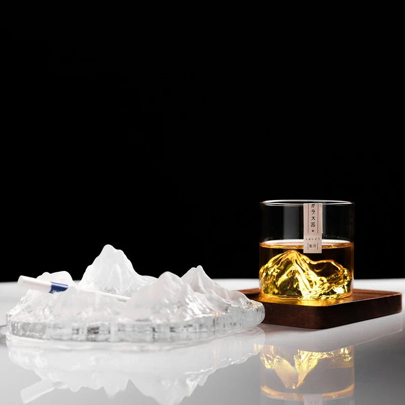 Mountain Whisky Glass Tumbler duo