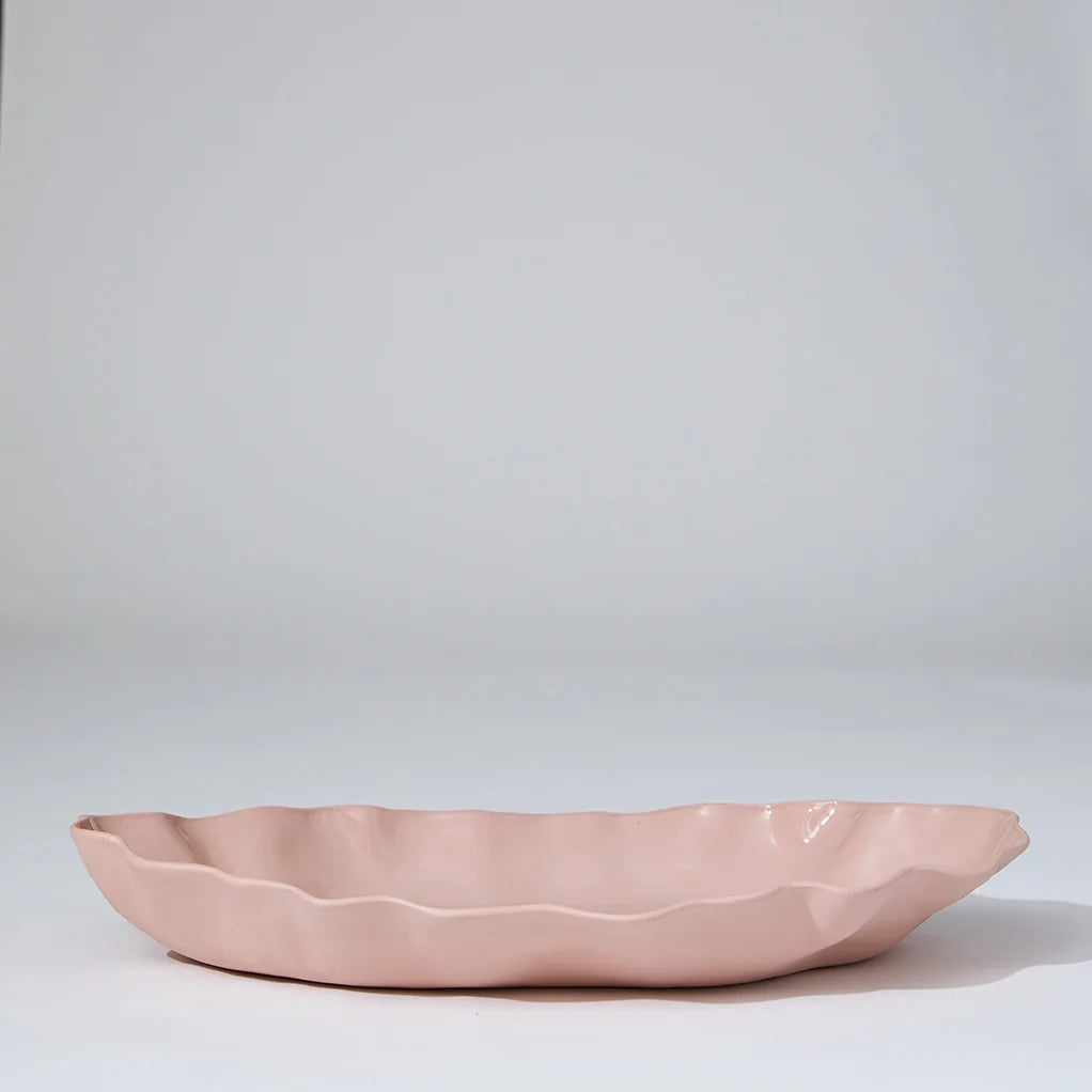 Ruffle Bowl Icy Pink