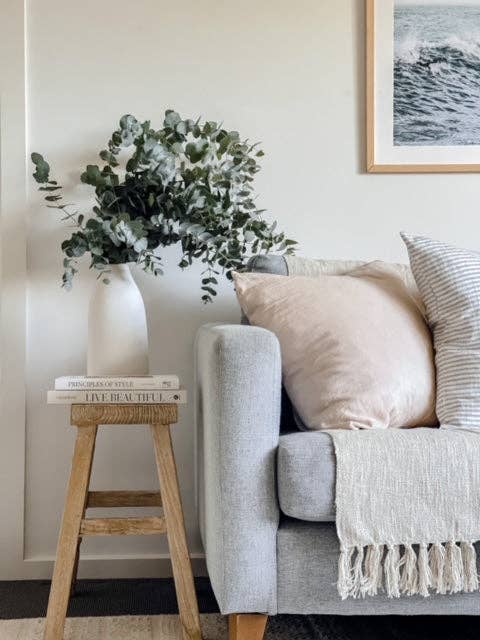 Linen Cushion - Light Clay