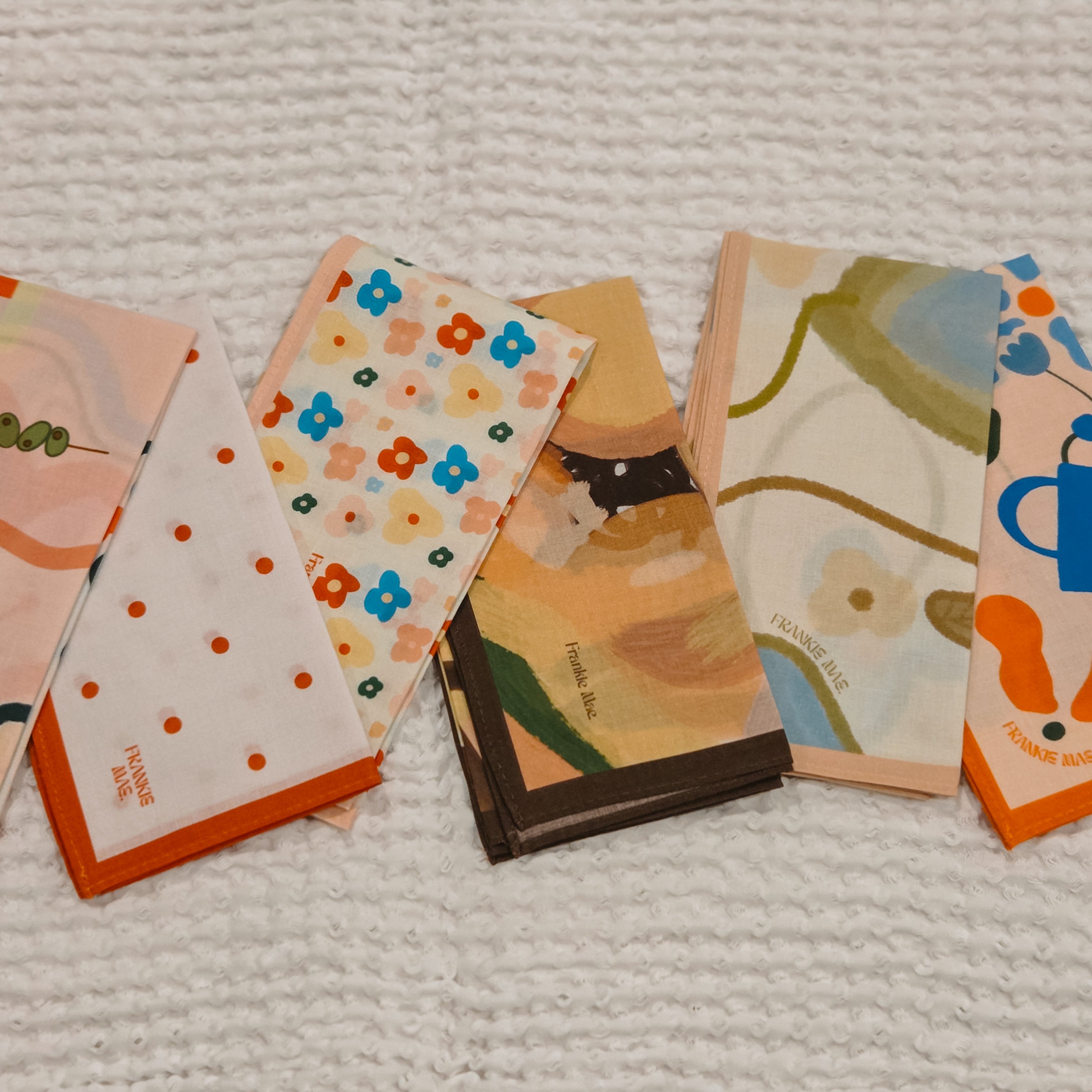 Pack of 6 Hankerchiefs - Vibrant Tones
