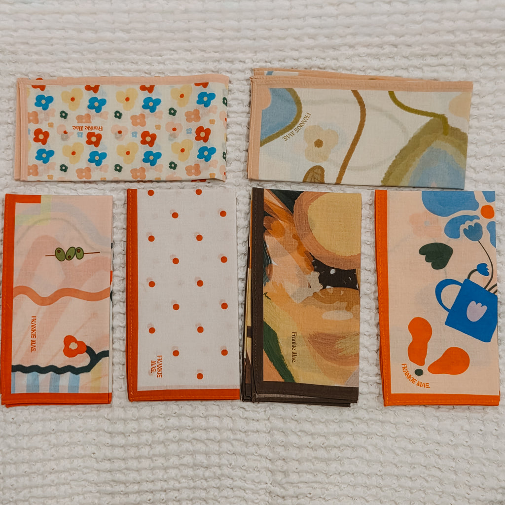 Pack of 6 Hankerchiefs - Vibrant Tones