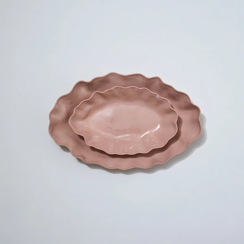 Ruffle Bowl Icy Pink