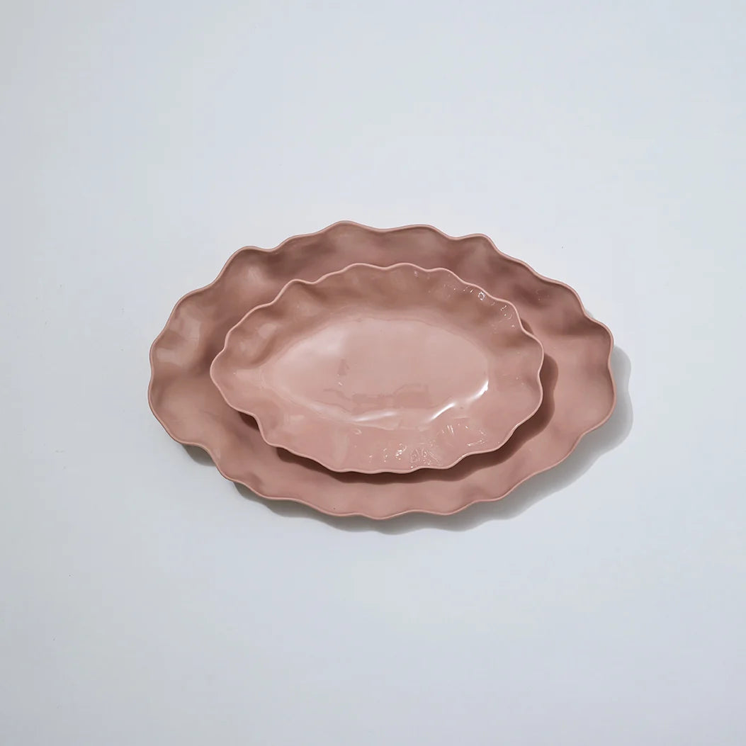Ruffle Bowl Icy Pink