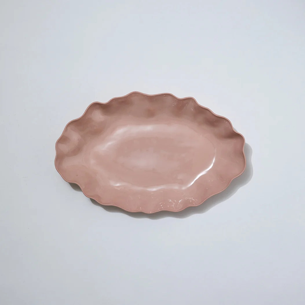 Ruffle Bowl Icy Pink