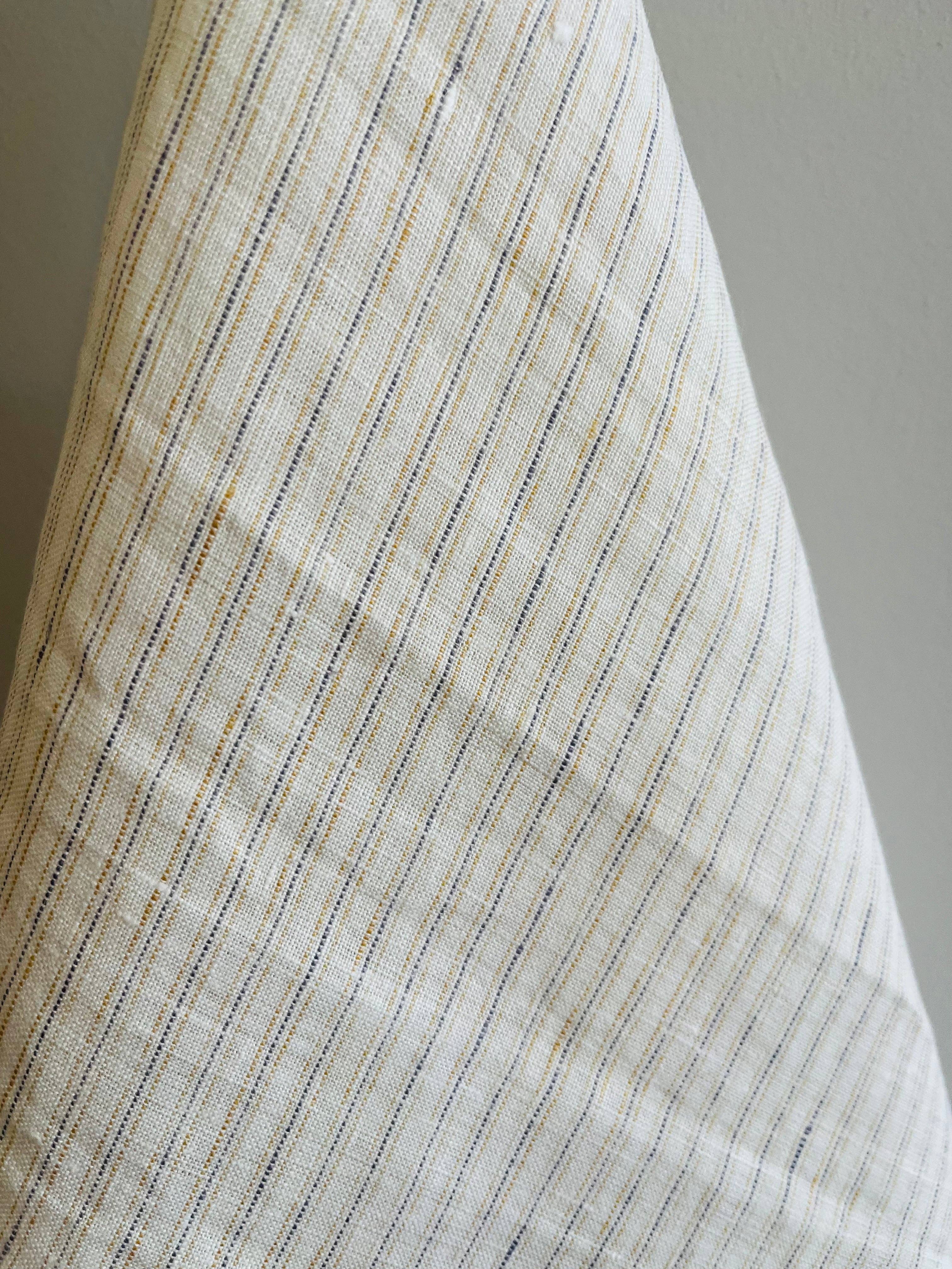 Pure French Linen Tea Towel - Vintage Stripe