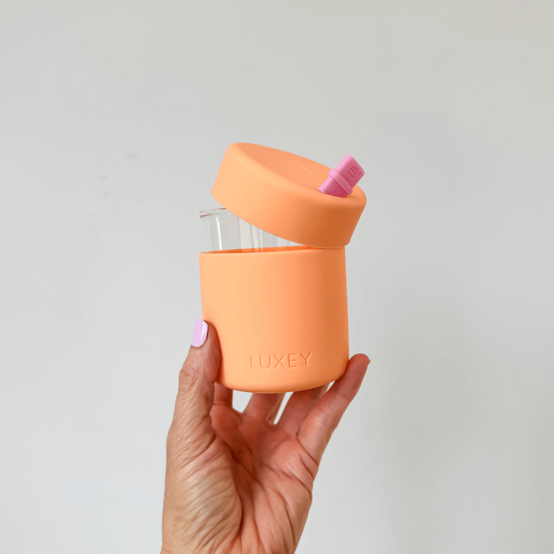 MINILUX - Reusable Glass Coffee Cup 6oz