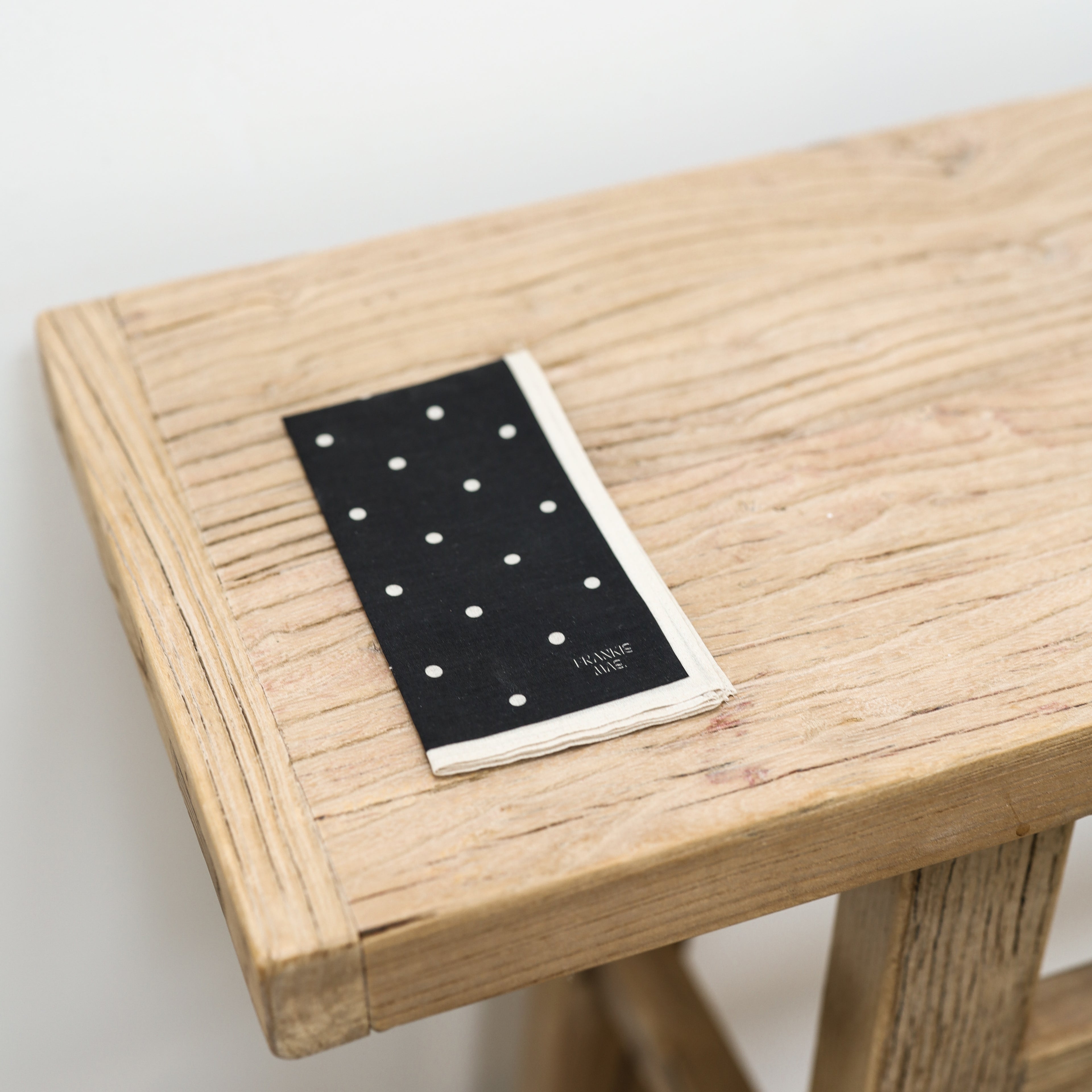 Black Polka Dot Handkerchief