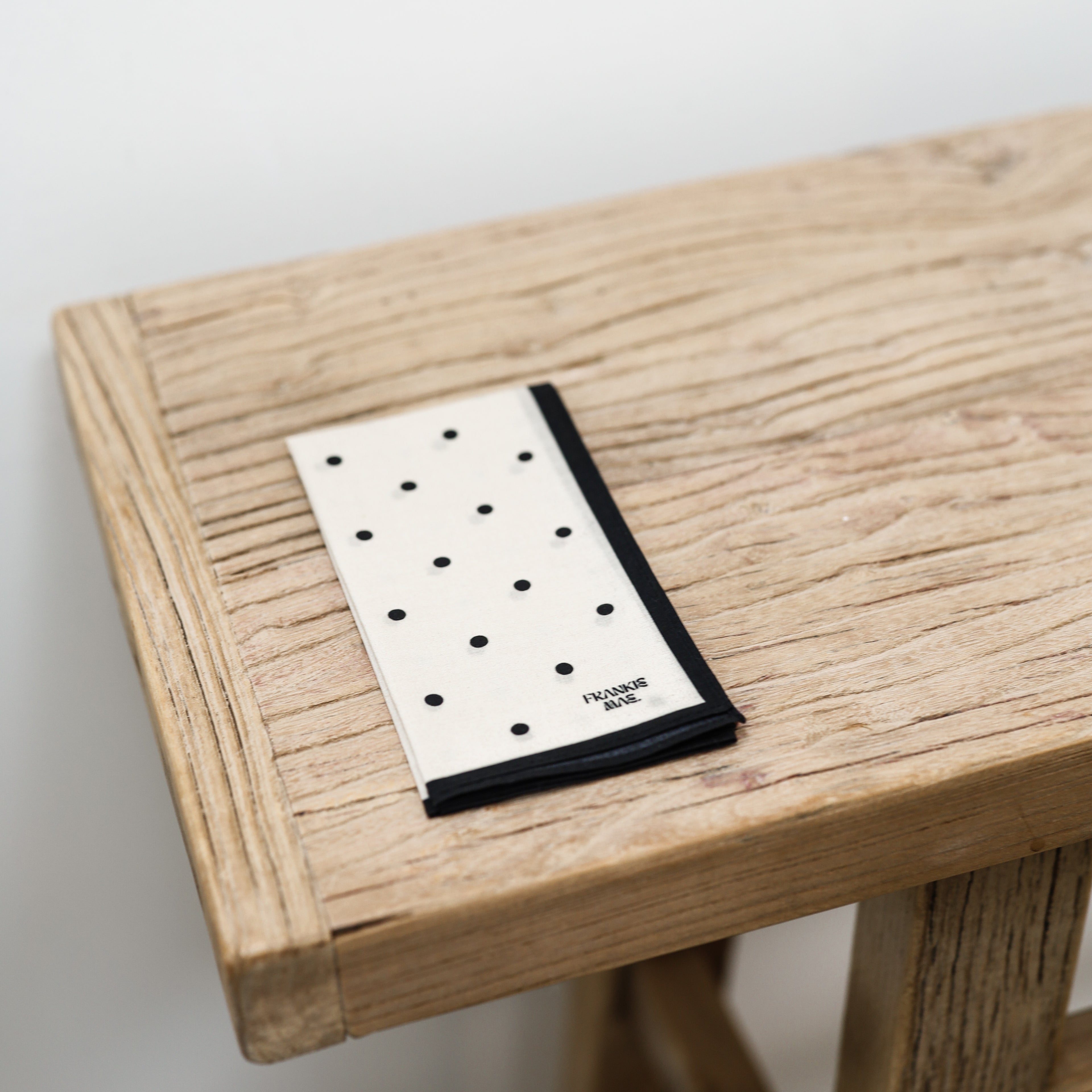 White Polka Dot Handkerchief