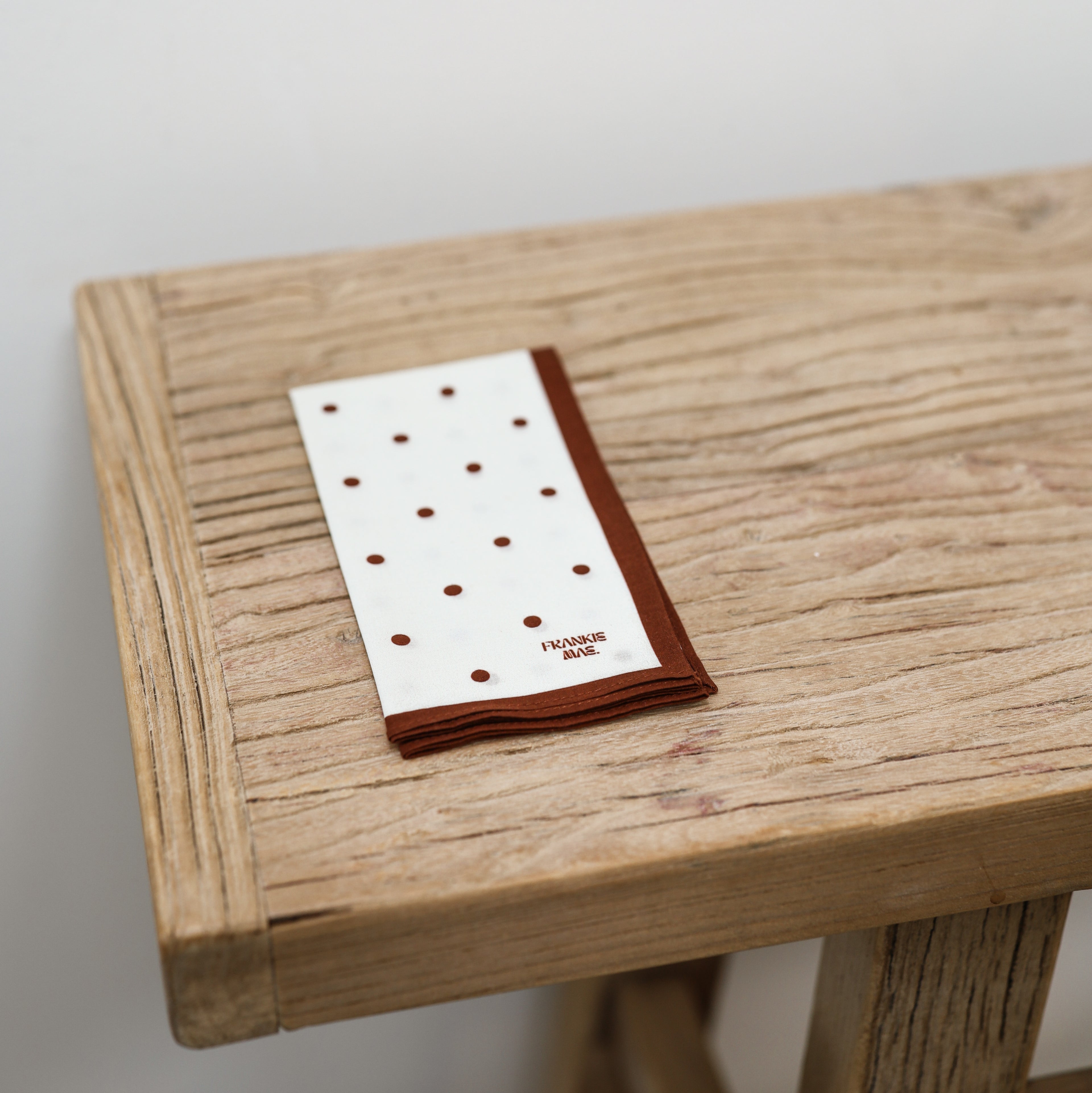 Maroon Polka Dot Handkerchief