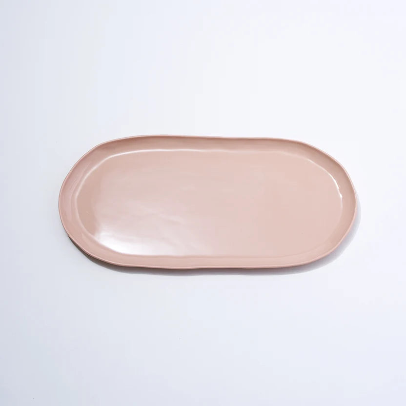 Cloud Oval Plate Chalk
