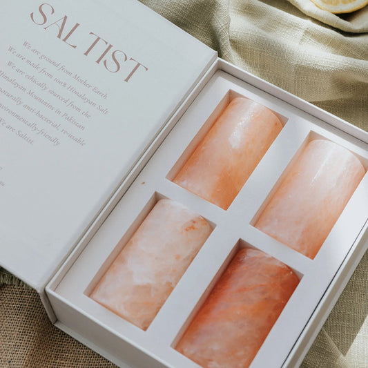 Saltist Himalayan Pink Salt Tequila Shot Glass Set