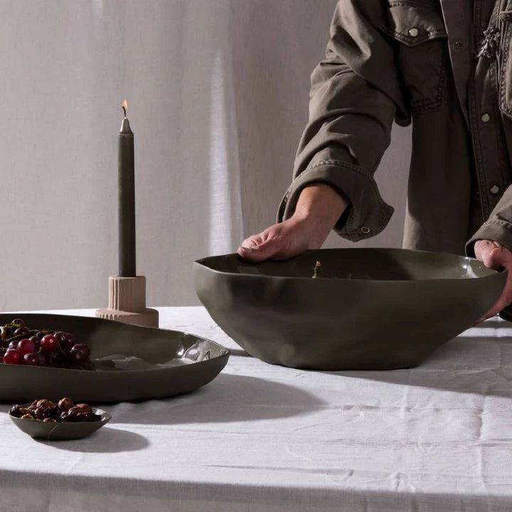 Haan Serving Bowl - Large Olive