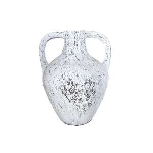 Lombok Urn Buffalo Antique Whitewash