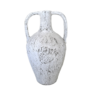 Lombok Urn Buffalo Antique Whitewash