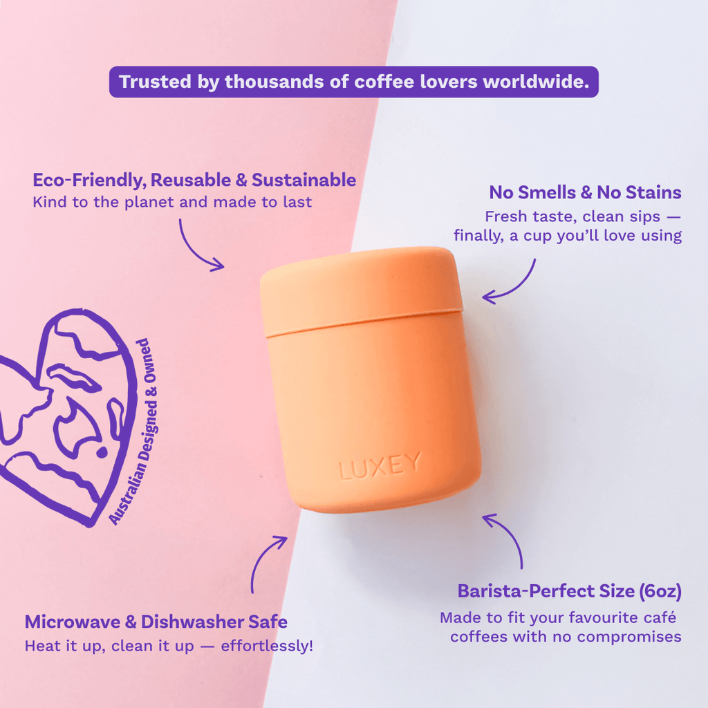 MINILUX - Reusable Glass Coffee Cup 6oz