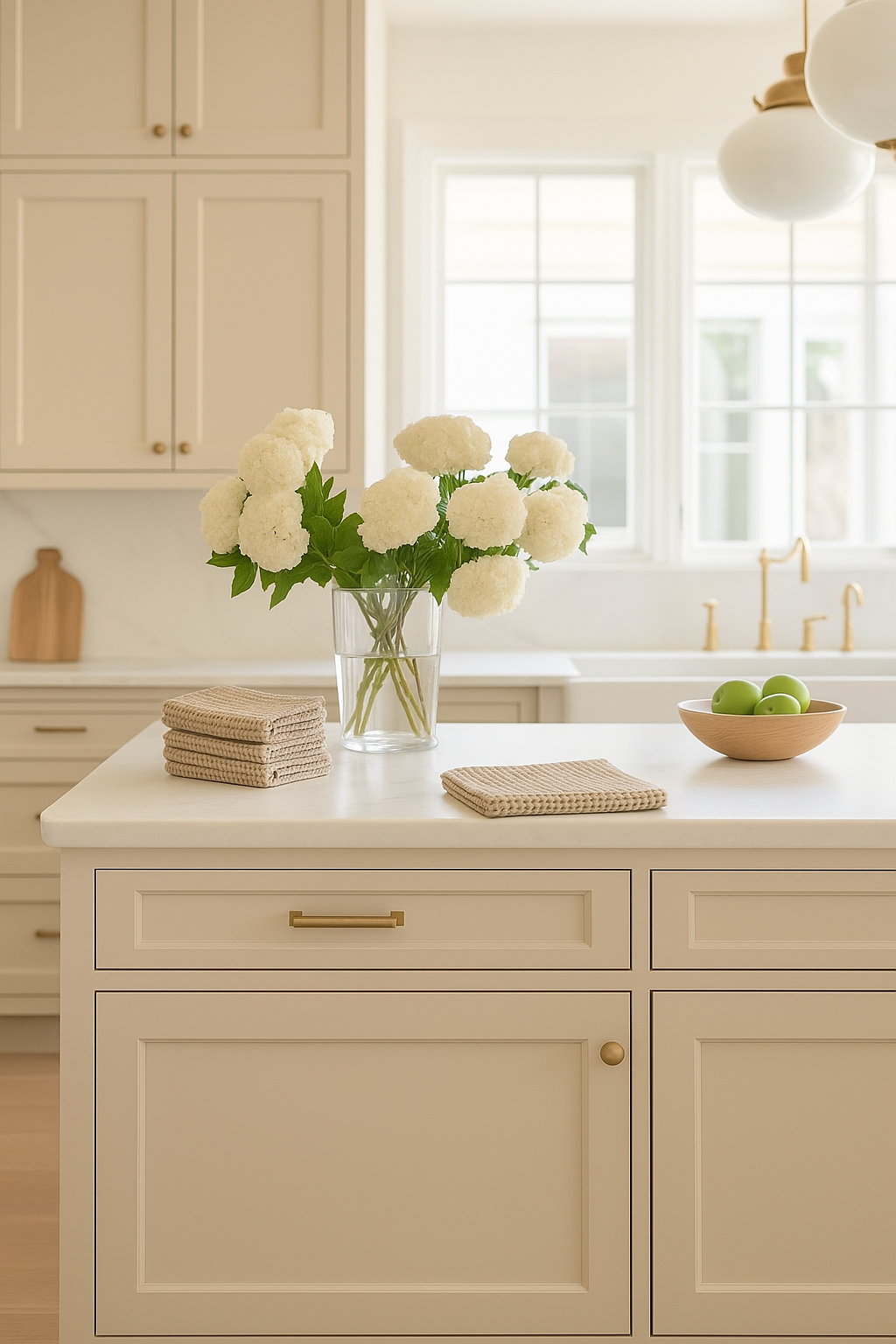 100% Organic Cotton Rustic Waffle Tea/Hand Towel - Natural (DUE MARCH)