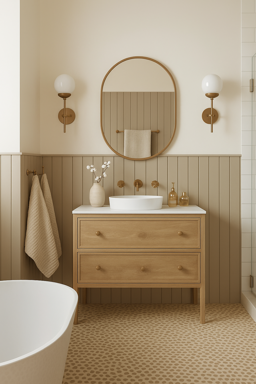 100% Organic Cotton Rustic Waffle Tea/Hand Towel - Natural (DUE MARCH)