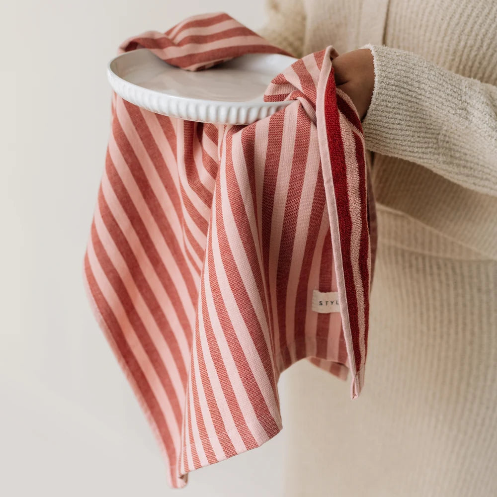 The Everyday Tea Towel - Red velvet