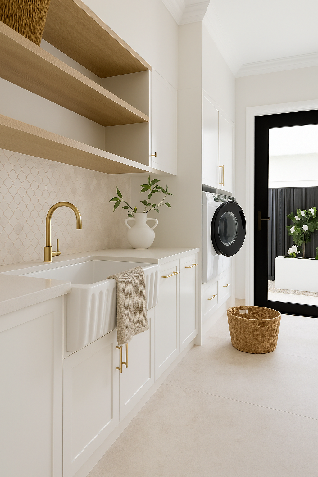 100% Organic Cotton Rustic Waffle Tea/Hand Towel - Natural (DUE MARCH)