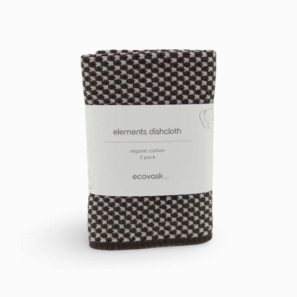 Elements Dishcloth 2pk - Kiwi (Chocolate)