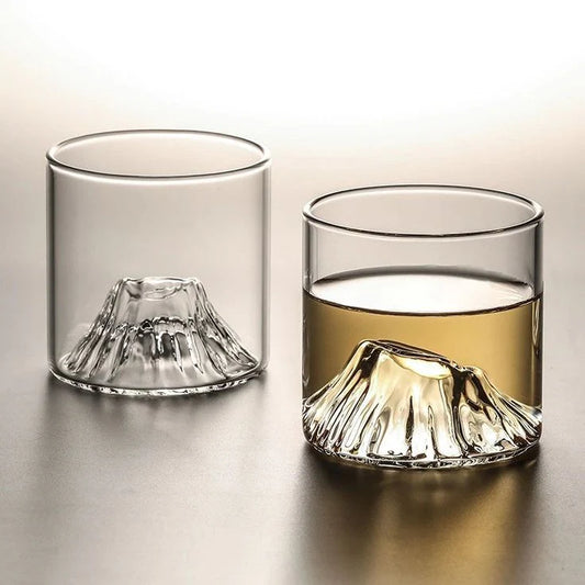 Mountain Whisky Glass Tumbler duo