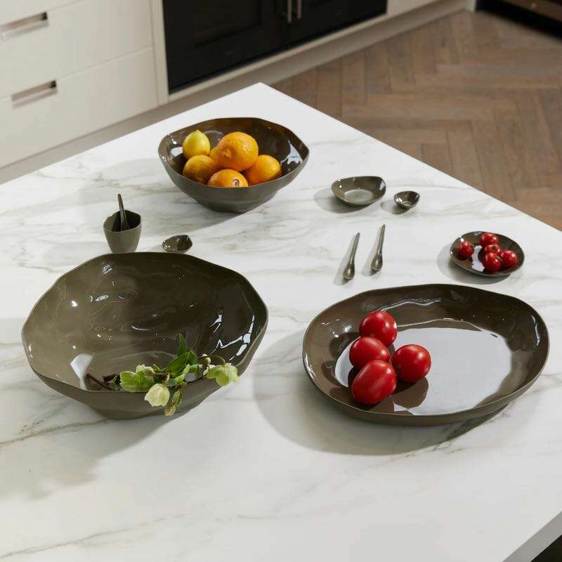 Haan Serving Bowl - Large Olive