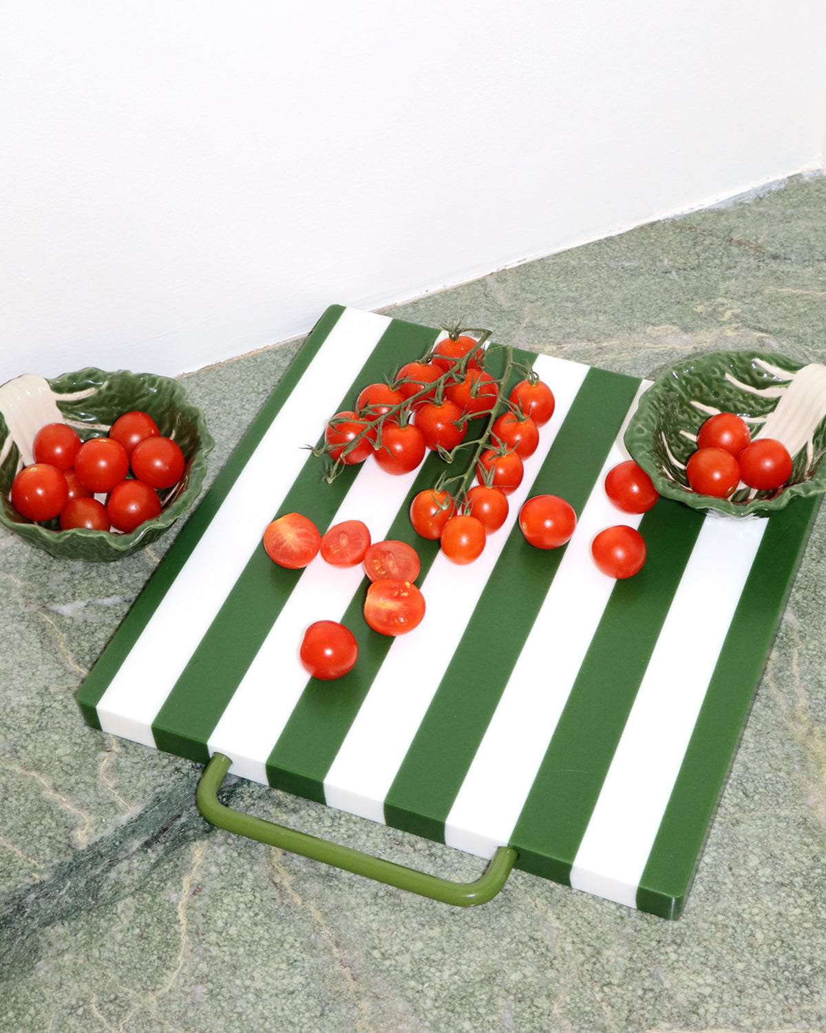 Chopping Board in Olive Stripe
