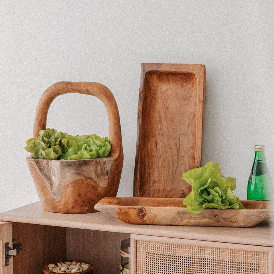 Teak Rectangle Bowl